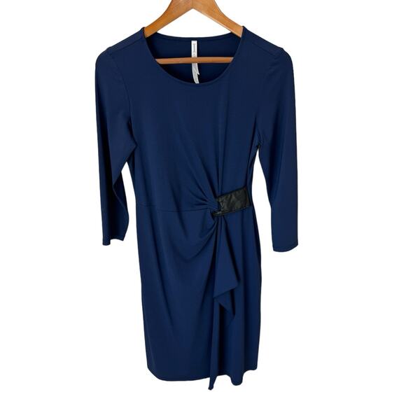 IRIS SETLAKWE Dress Womens Medium Navy Blue Career Modern Classic Minimalist - Picture 5 of 11